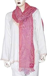 Scarfs Wool in Blend Silk Wraps India 72 x 27 inches (jwstl504)