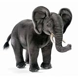 Hansa African Elephant Cub Stuffed Plush Animal