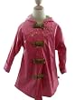Corky Snap-Up Pink Raincoat with Bows and Flowers