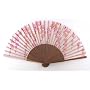 Japanese Silk Handheld Fan, Cherry Blossoms Cascade HF94