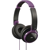 JVC HAS200V RIPTIDZ PORTABLE ON-EAR HEADBAND HEADPHONES (VIOLET)