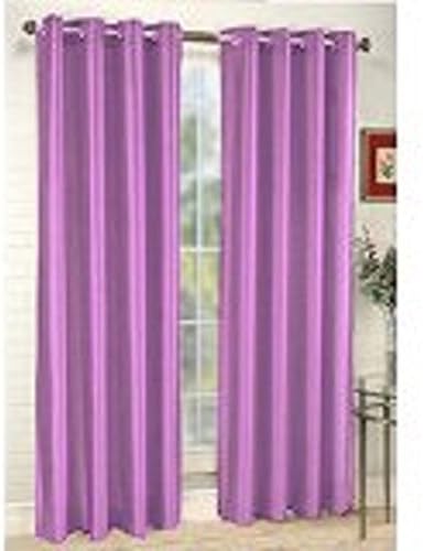 Redbirdlinen 1 Pc Lavender 84" Long Faux Silk Panel Drape Curtain Window Treatmeant 8 Grommets