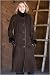 Women's Meeka Full Length Shearling Coat, SABLE, Size 4