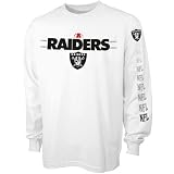 Oakland Raiders White Fan Attack Long Sleeve T-shirt