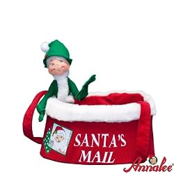 9" Elf with Mail Bag By Annalee