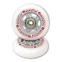 RipStik Casterboard Replacement Wheel Set 76 mm w/ bearings (Silver-Gray/White)
