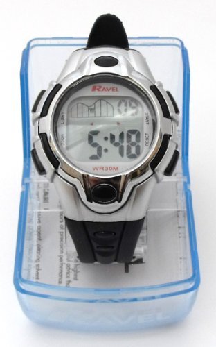 Ravel - Ladies Digital Lcd Sports Watch - Gift Boxed - Multi Functional- 15-22Cm