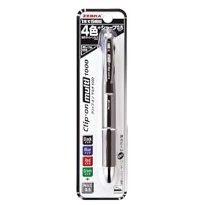 【クリックで詳細表示】ゼブラ クリップオンマルチ1000 黒 1本入 P-B4SA2-BK