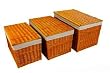 Image of Set of 3 Very Useful Wicker Hampers