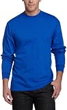 Soffe Men's Men'S Long Sleeve Cotton T-Shirt,Royal,LGE