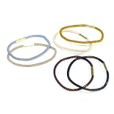 Vidal Sassoon Medium Mylar Braided Elastics, 18 Count