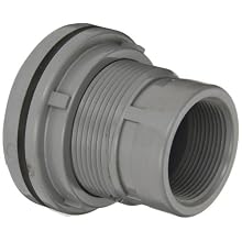 Spears 8172-C Series CPVC Bulkhead Tank Adapter, Schedule 80, Gray, 3" NPT Female