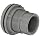 Spears 8172-C Series CPVC Bulkhead Tank Adapter, Schedule 80, Gray, 3" NPT Female