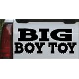 8in X 3.4in Black -- Big Boy Toy Off Road Car Window Wall Laptop Decal Sticker by Rad Dezigns