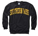 Southern Miss Golden Eagles Black Arch Crewneck Sweatshirt