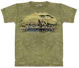 The Mountain Gathering Place African Safari Elephant Giraffe Zebra Tee T-shirt