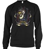 Drop Dead Vulture Mens Tattoo Thermal Shirt, Classic Old School Buzzard Tattoo Design Mens Long Sleeve Thermal