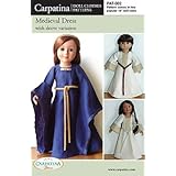 Medieval Dress Pattern in 2 Sizes: For 18 American Girl Dolls and for 18 Slim Dolls