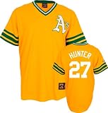 Catfish Hunter Majestic Cooperstown Throwback Oakland Athletics Jersey