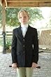 Devon-Aire Ladies Petite Concour Coat 5 Navy Pin