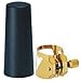 Vandoren Optimum Soprano Sax Gold-Gilded Ligature & Plastic Cap