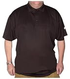  : Russell Athletic Men's Big & Tall Dri-Power Short Sleeve Polo, Black, 6X