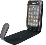 Produkt-Bild: MaryCom PREMIUM QUALIT&Auml;T Leder Handytasche schwarz f&uuml;r Samsung Galaxy S Plus i9001 Smartphone + Gratis Displayschutzfolie / LTS i9001