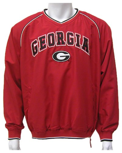 Buy Georgia Bulldogs Mens Stratus Pullover Jacket by Colosseum Athletics