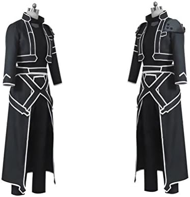 Customized cosplay costume for Sword Art Online Alo Kirito Black Uniform