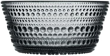 (Set of 4) Iittala Kastehelmi Bowl Gray 4.25" x 2" (9 oz)