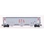 N RTR 4750 3-Bay Ribbed Covered Hopper, GTA