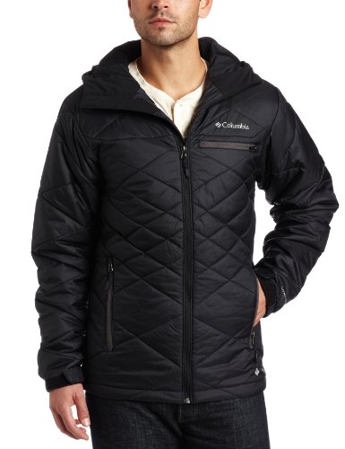 Columbia Mens Coupe De Main Hooded Jacket (Black, Medium)