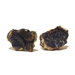 Azurite Mineral 01 Set of 2 Blue Rough Cluster Stone Crystal Healing