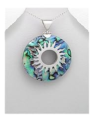 Shell Pendant Necklace In 92.5 Sterling Silver
