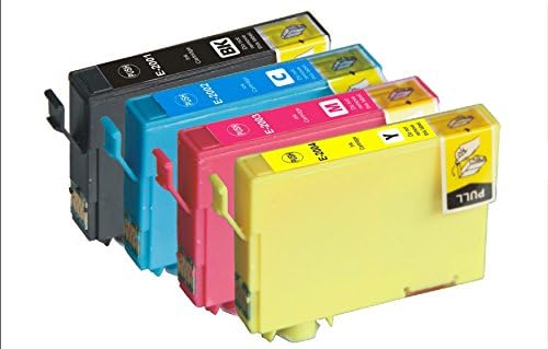Daryo New Compatible Ink Cartridges Replacement for Epson 200 Set of 4 (1 Black, 1 Cyan, 1 Magenta, 1 Yellow) 4 Pack, Compatible with WF-2520/2530/2540/2510, XP-100/200/300/400/410/310 Printers