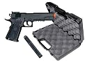 TSD Sports SDGP304BH CO2 Gas Powered Non-Blowback Airsoft Pistol with Case