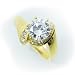 Cheap Womens 14k Yellow Gold Ring CZ Cubic Zirconia Anniversary Engagement On Sale