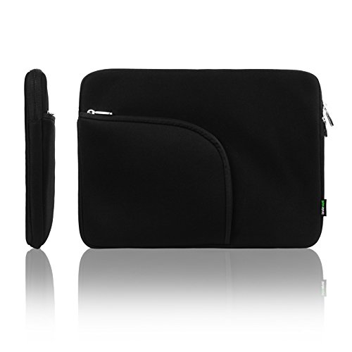 Lavievert Soft Neoprene(Water Resistance) Surface Sleeve Microsoft Surface Case Simple and Elegant Bag with Extra Pocket In Front(Easy to Collect Your Small Things) for Microsoft Surface Pro 2 / Surface 2 / Surface RT 2 / Surface RT - Black