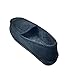 Men's Cozy and Warm Corduroy House Slippers Slip-ons with Slight Padded Cushioning - Primium Black