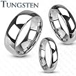 Tungsten Carbide Shiny Finish Traditional Wedding Band