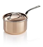 16cm Copper Tri-Ply Saucepan