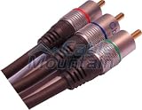 HQ Gold Plated 3 x RCA Phono Component Cable 1.5m by Cable Mountain