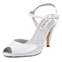 Dyeables Women's Liza  Sandal,White,8.5 M US