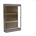 Edge Series Floor Display Case Frame Color: Dark Bronze, Base Color: Morro Zephyr, Case Backing: Chocolate