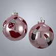Pack of 4 Fashion Avenue Lipstick Pink Glass Ball Christmas Ornaments 3.25"
