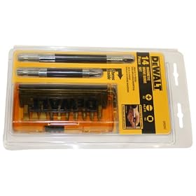 DEWALT DW2097CS 14 Piece Drive Guide Bit Set