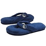 IMAGE OF Dallas Mavericks Ladies Navy Blue Plush Thong Flip Flop Slippers (5/6)