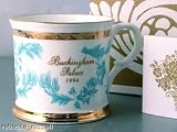 Review Commemorative  / c1994 Boxed Buckingham Palace Mug Blue Drawing Room