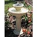 Smart Solar/Smart Solar  34251R01 Kensington Gardens Two-Tier Solar Fountain. Antique white stone resin