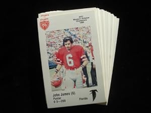 1981 Atlanta Falcons Police 30 Cards Complete Set